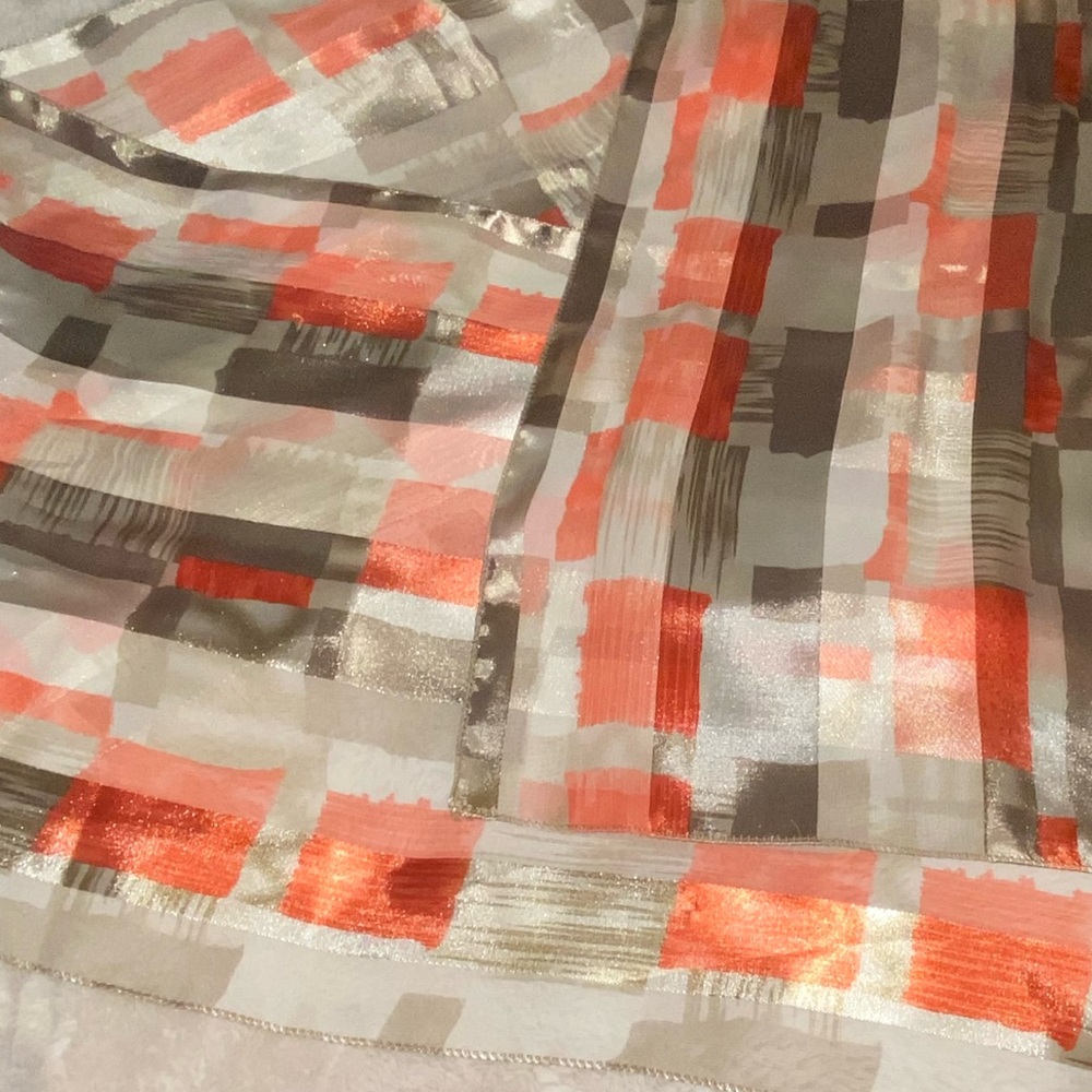 Beautiful Silk-Like Scarf - Picture 2 of 5